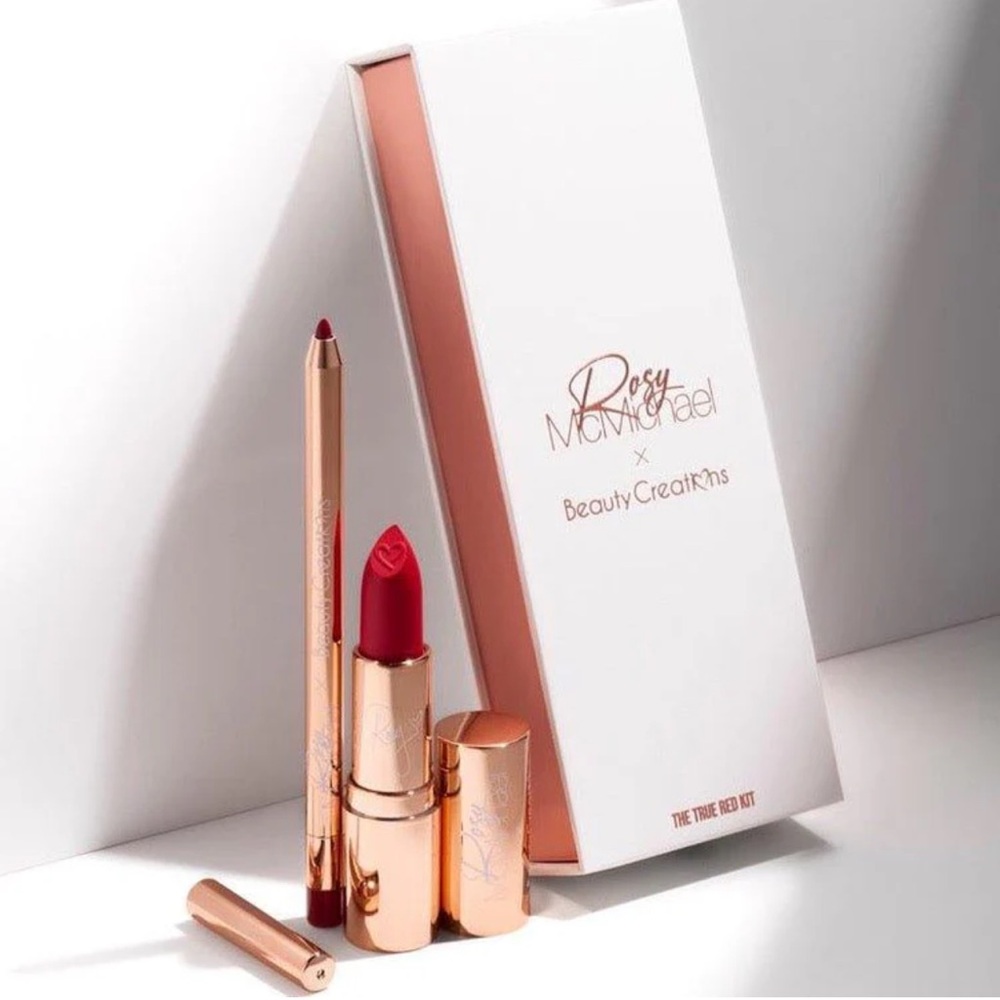 Beauty creations by Rosy McMicheal the true red lip kit